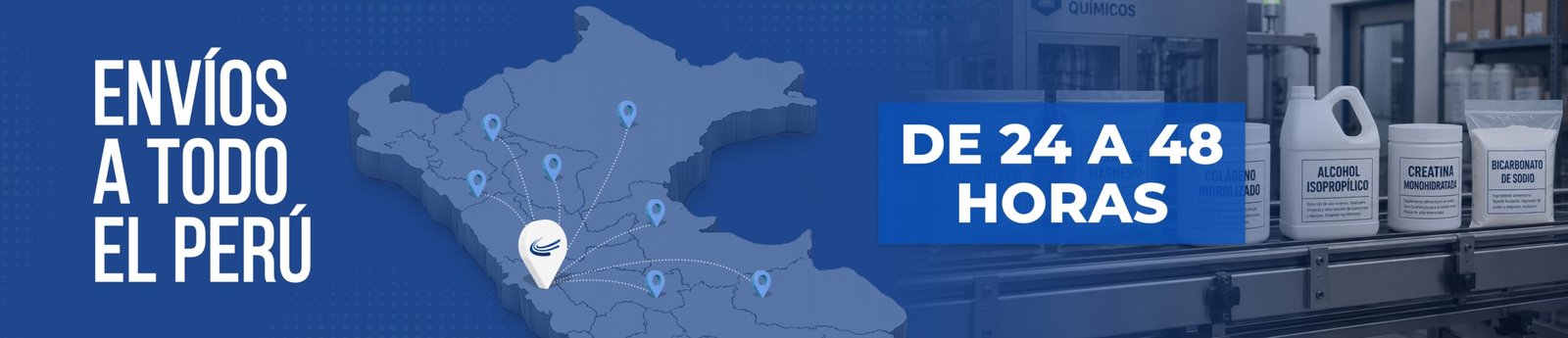 Envíos a todo el Perú de 24 a 48 horas - Insumos Químicos